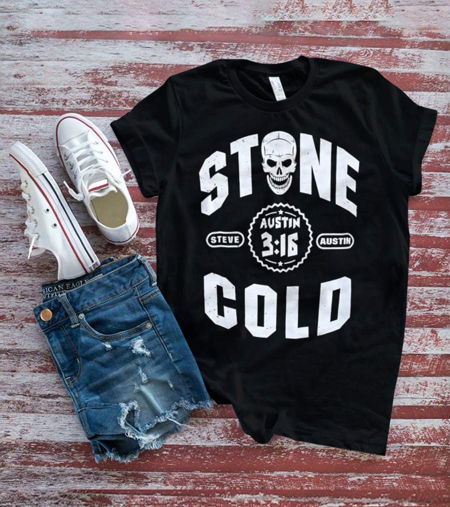 Steve Austin 3:16 Skull Stone Cold WWE T-Shirt