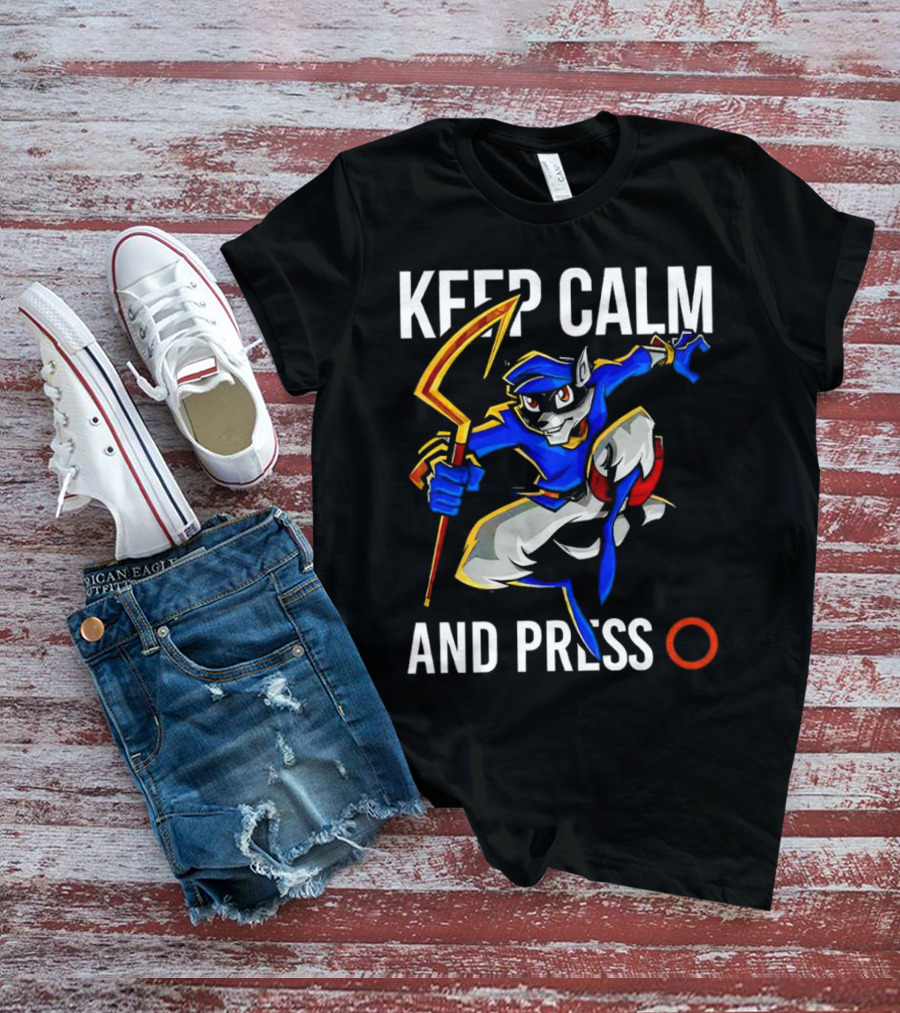 Keep Calm And Press O Sly Cooper T-Shirt