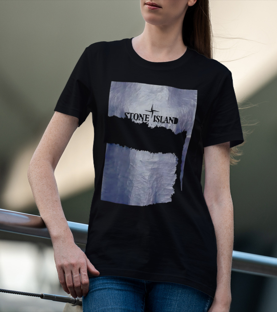 Stone Island Vintage Weathered Iceberg Texture T-Shirt