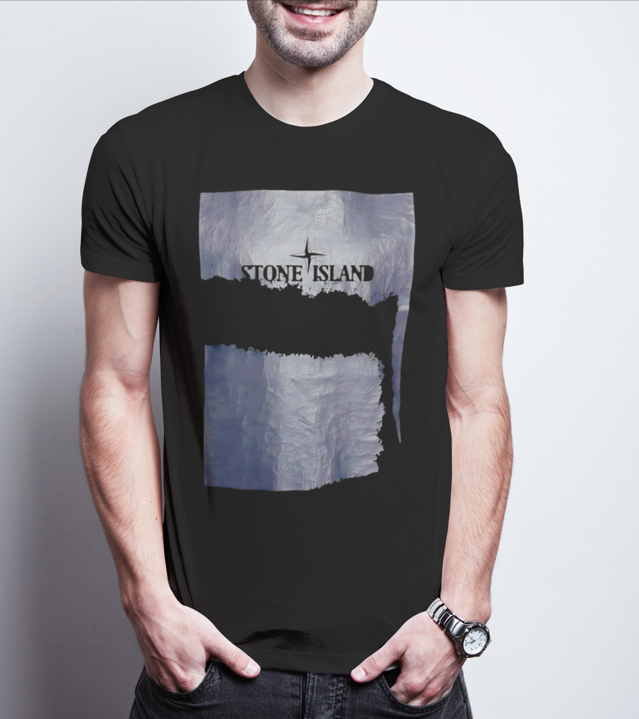 Stone Island Vintage Weathered Iceberg Texture T-Shirt