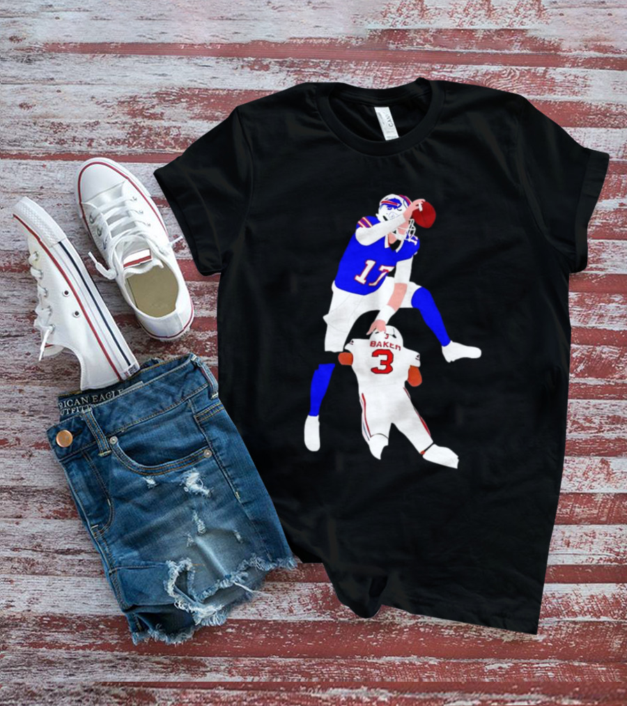 The Most Overrated QB Josh Allen Over Baker 3 Football Play T-Shirt