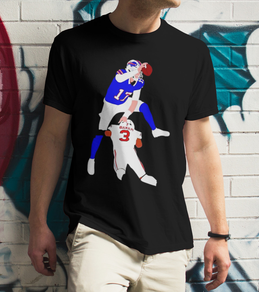The Most Overrated QB Josh Allen Over Baker 3 Football Play T-Shirt