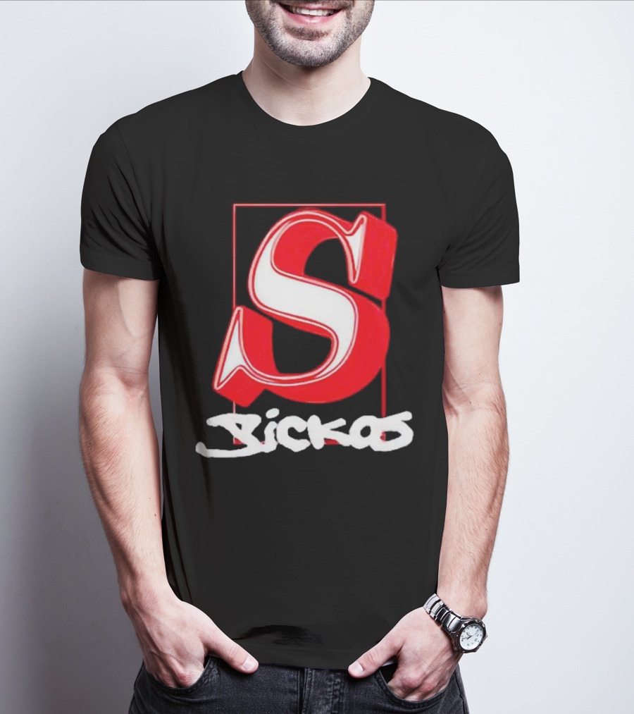 Sickos Serif Red S T-Shirt