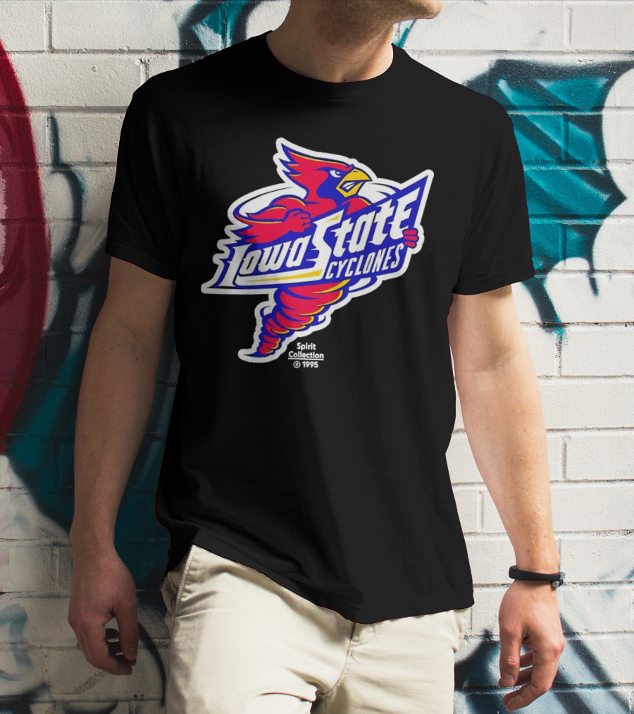 Tornado Cy Iowa State Cyclones Spirit Collection 1995 T-Shirt