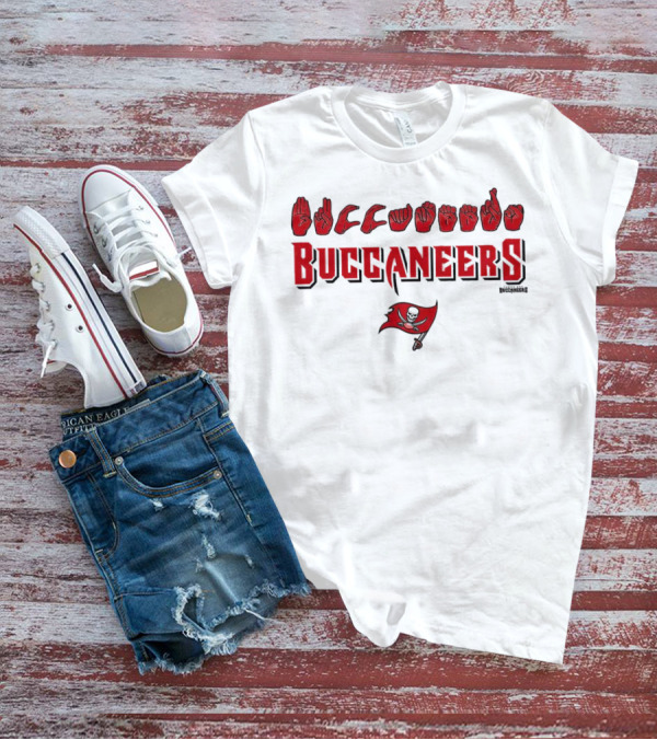 Buccaneers Hand Sign Language With Tampa Bay T-Shirt