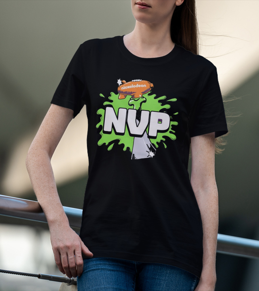 Nickelodeon NVP Blimp Green Slime Splat T-Shirt