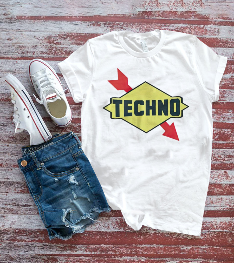 Techno Yellow Diamond Red Arrows T-Shirt