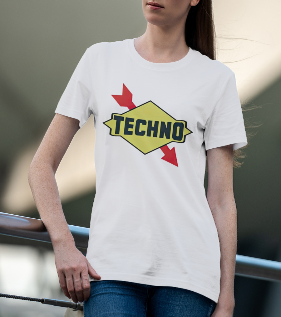Techno Yellow Diamond Red Arrows T-Shirt