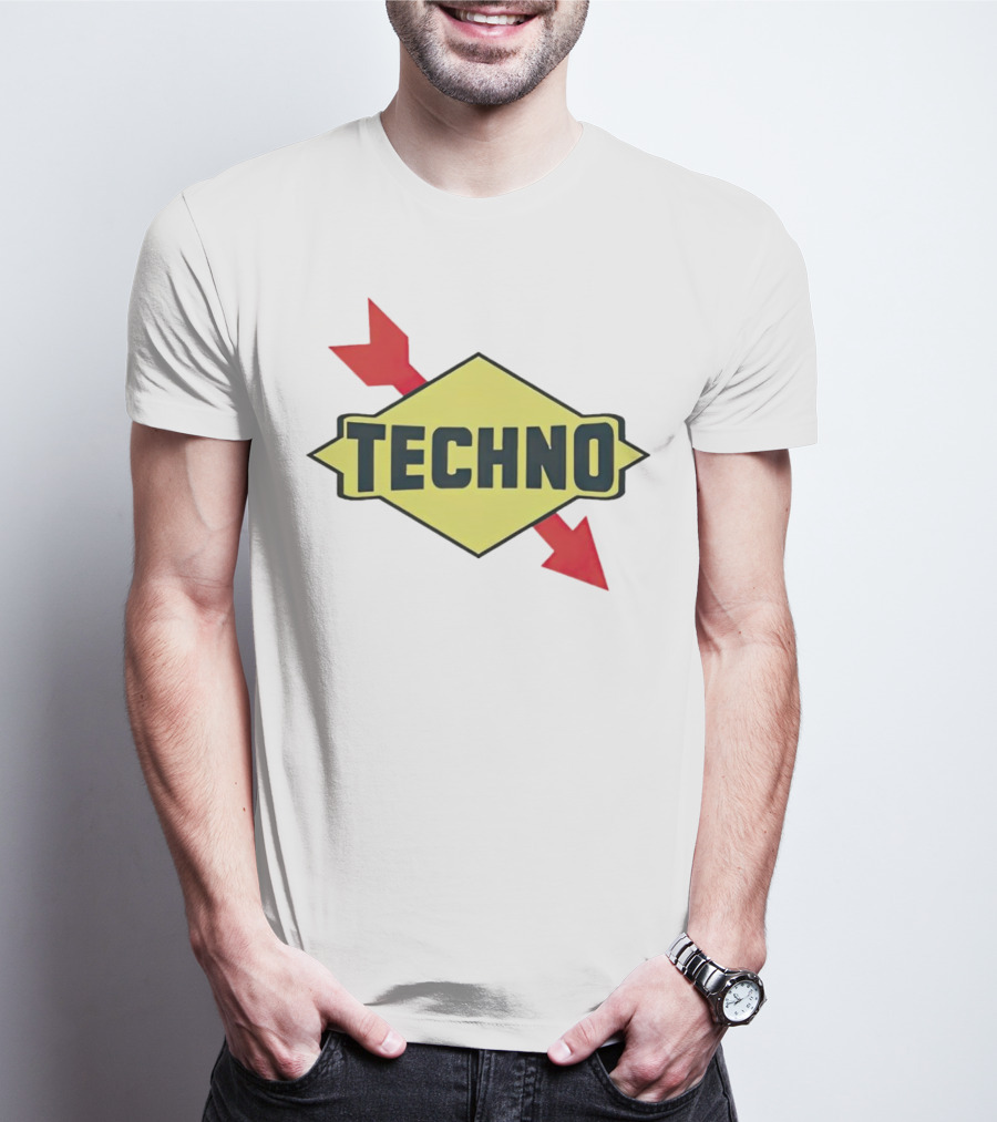 Techno Yellow Diamond Red Arrows T-Shirt