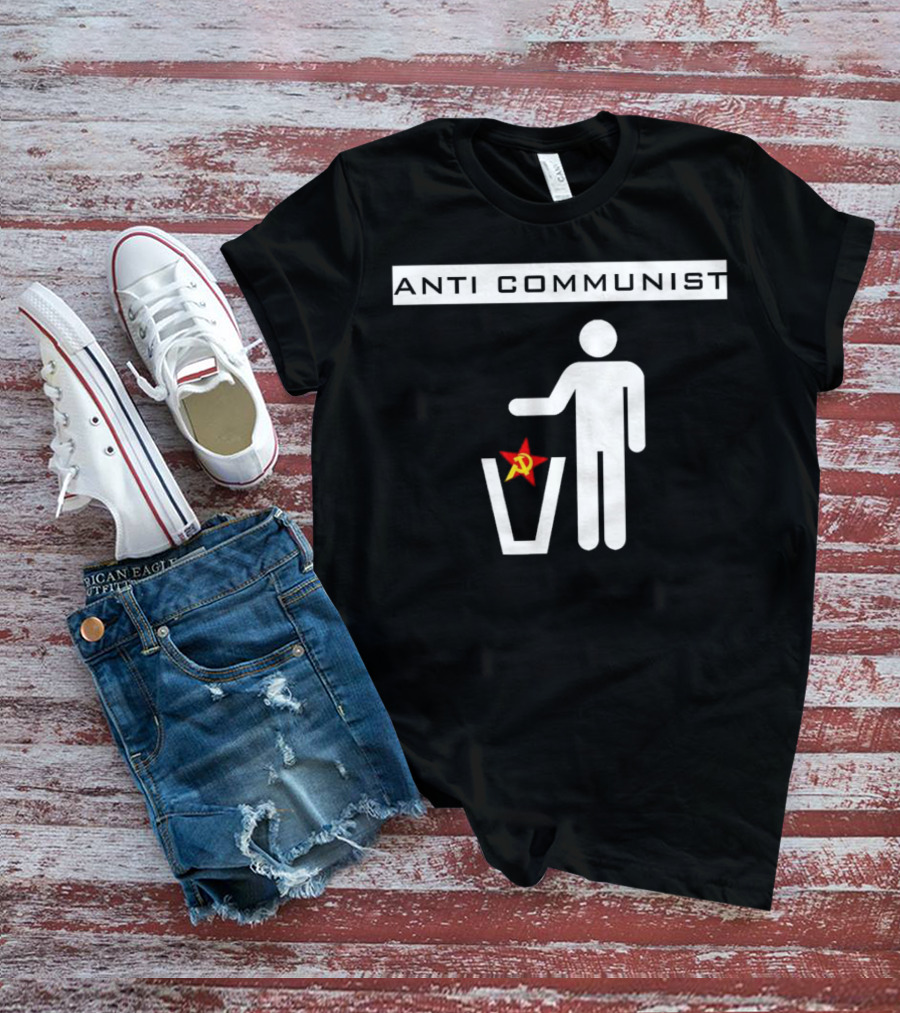 Anti Communist Throwing Away Soviet Hammer And Sickle T-Shirt