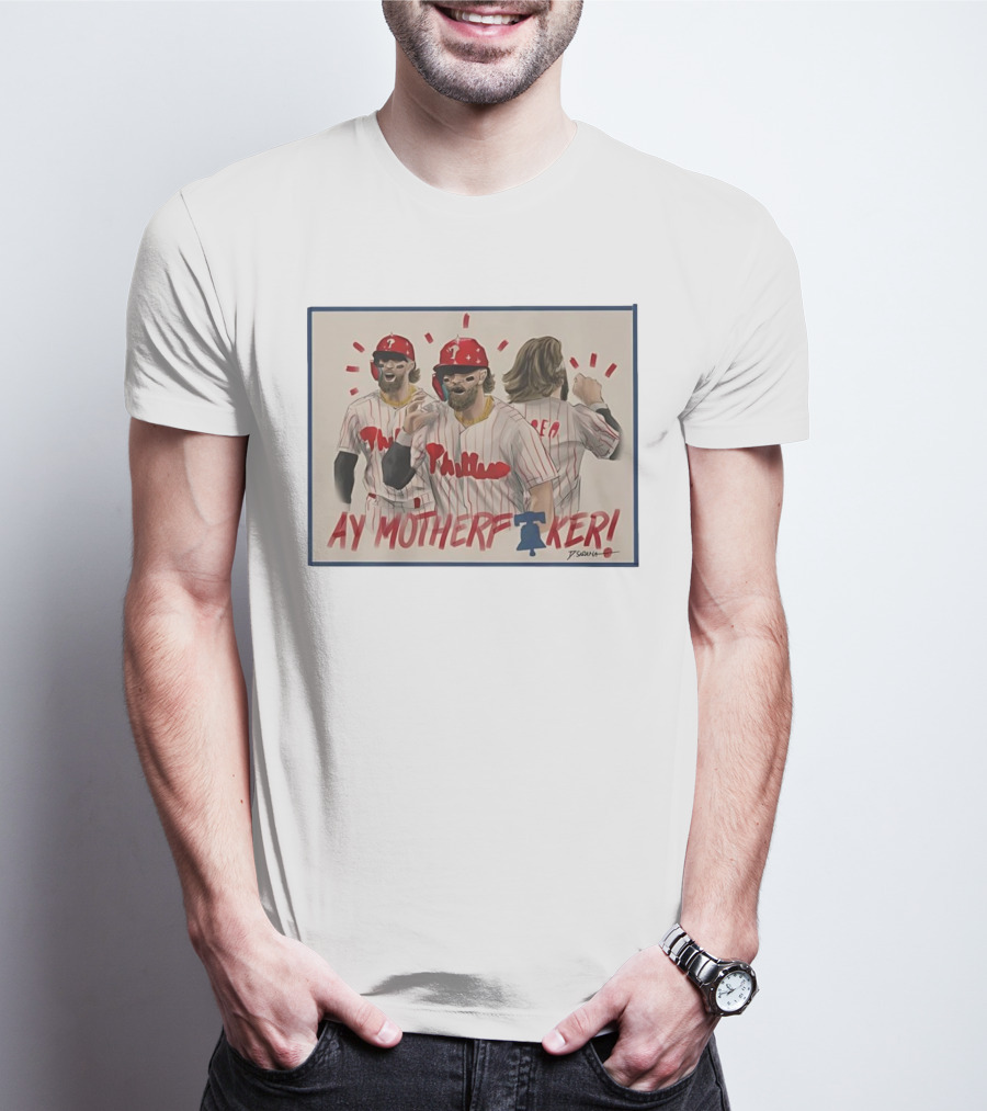 Bryce Harper Ay Motherf Ker Phillies Philadelphia T-Shirt
