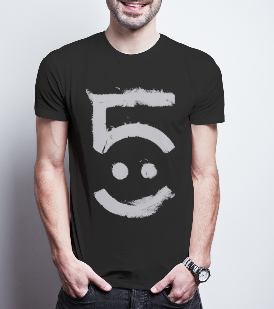 Awolnation Five Smiley Face Brushstroke T-Shirt