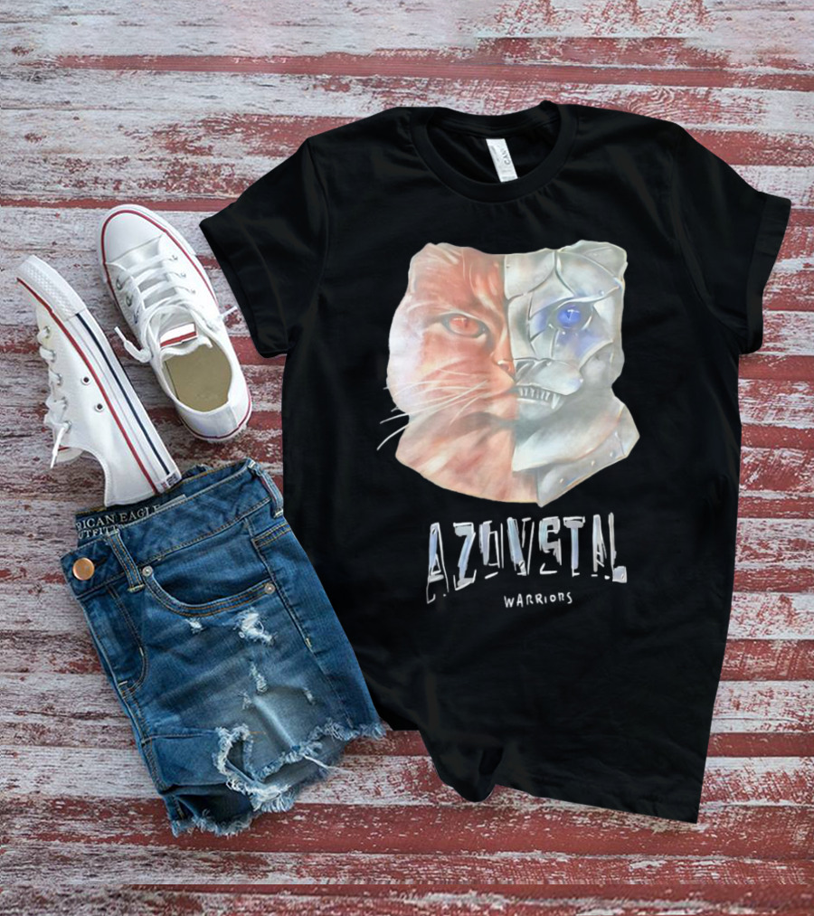 Azovstal Warriors Cat Dual Face Fusion T-Shirt