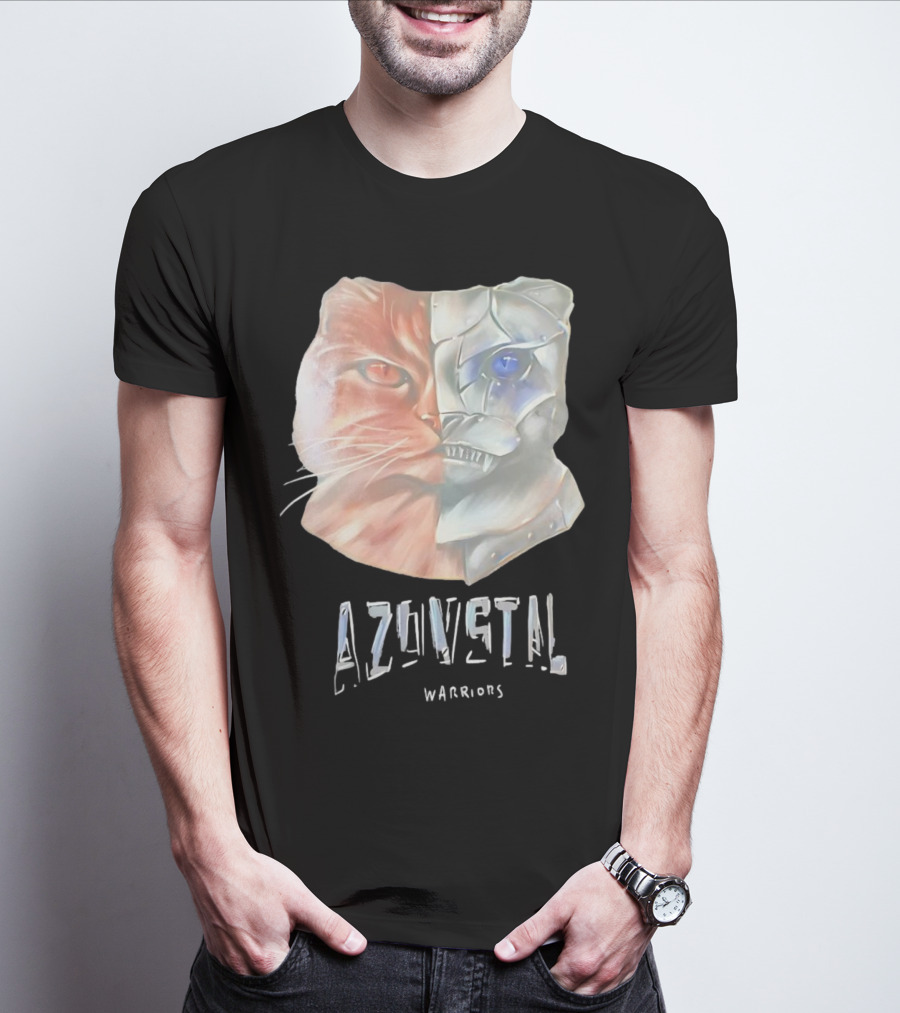 Azovstal Warriors Cat Dual Face Fusion T-Shirt