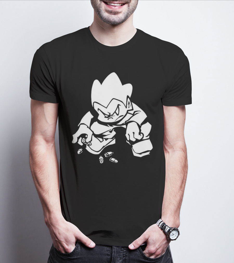Friday Night Funkin’ Lowkey Pico Bullets Grim Expression T-Shirt