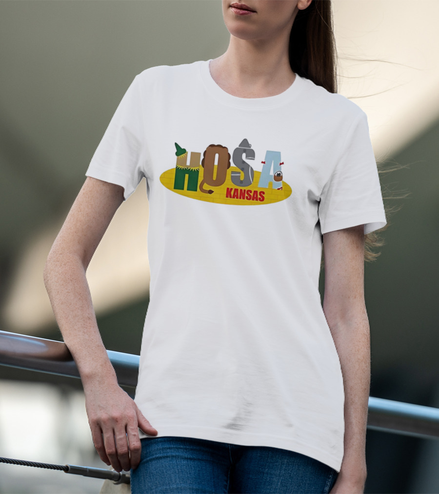 Hosa Kansas Yellow Brick Wizard Lion Tinman Scarecrow T-Shirt