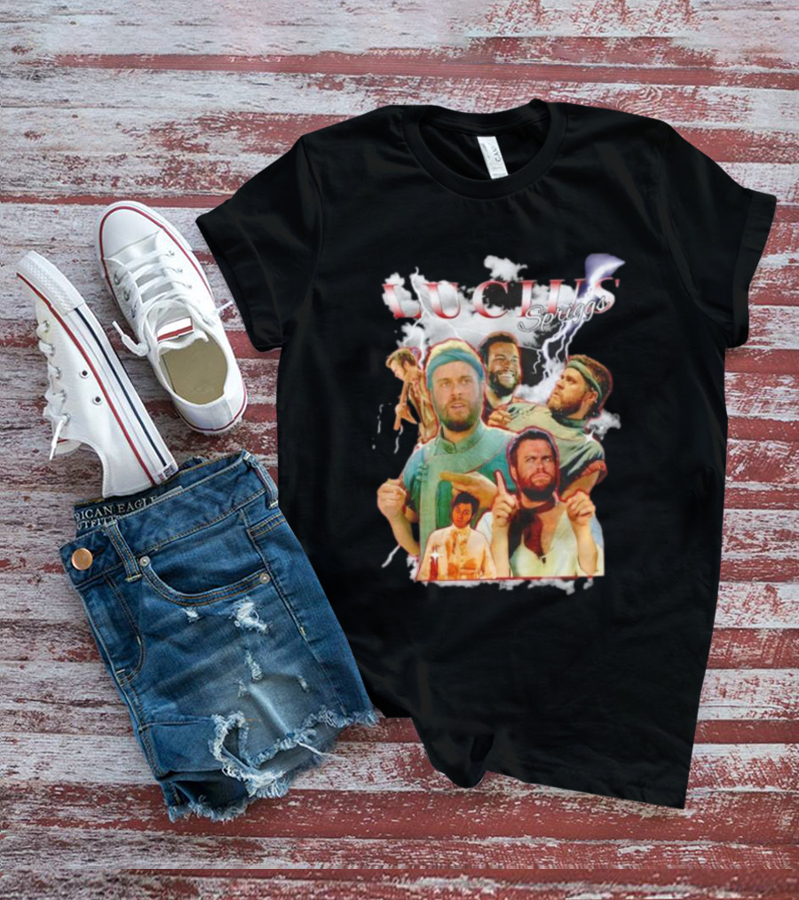 Lucius Spriggs Retro Character Collage T-Shirt