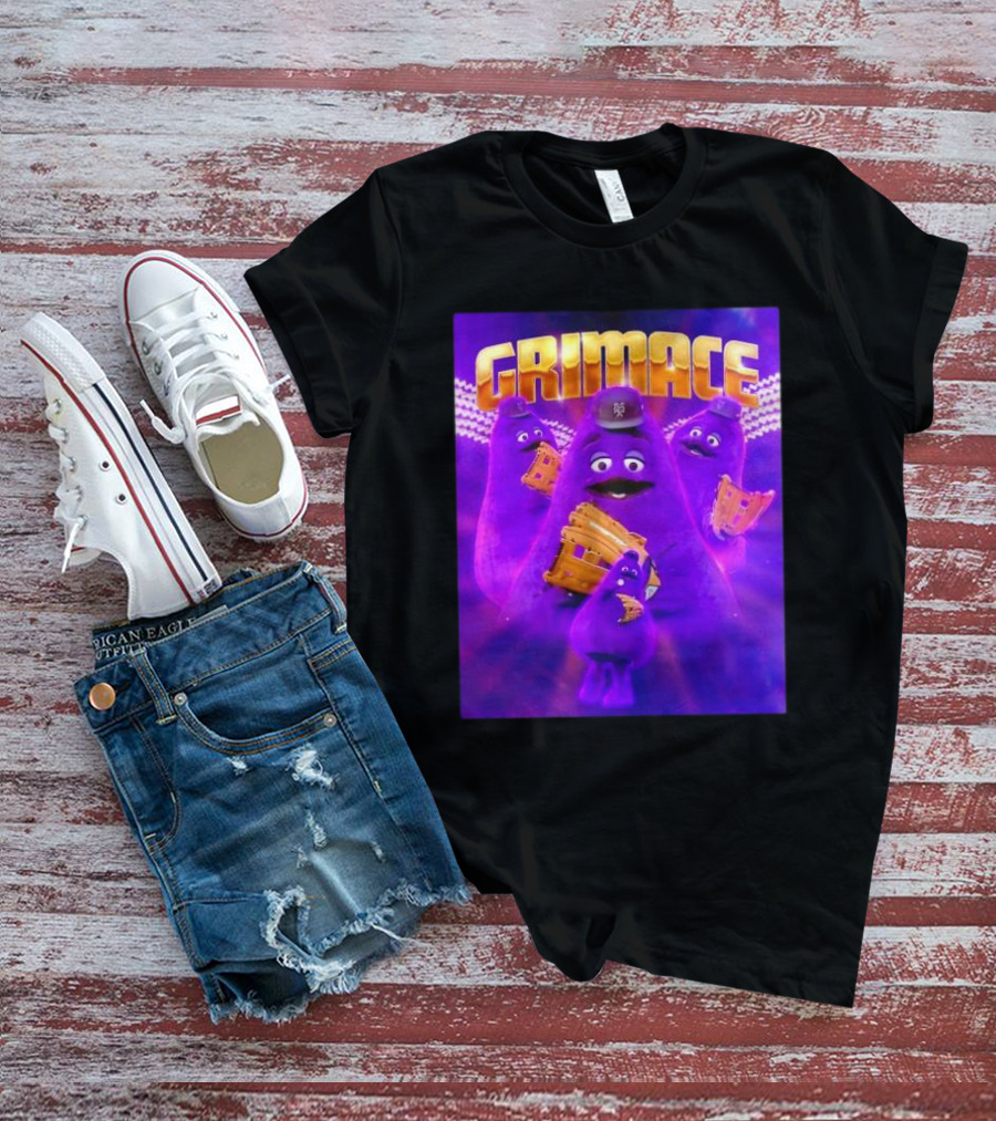 Grimace New York Mets Baseball Mascot Collage Retro T-Shirt