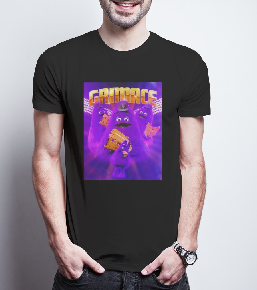 Grimace New York Mets Baseball Mascot Collage Retro T-Shirt