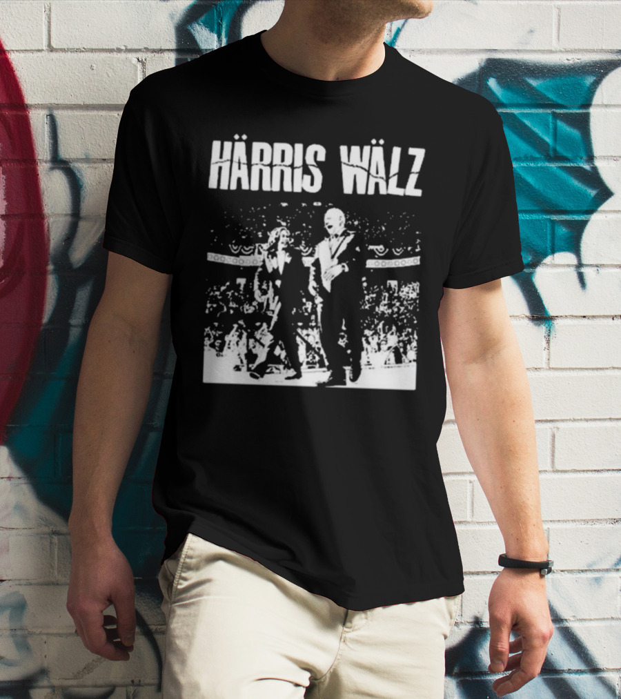 Härris Wälz Black And White Concert Scene T-Shirt