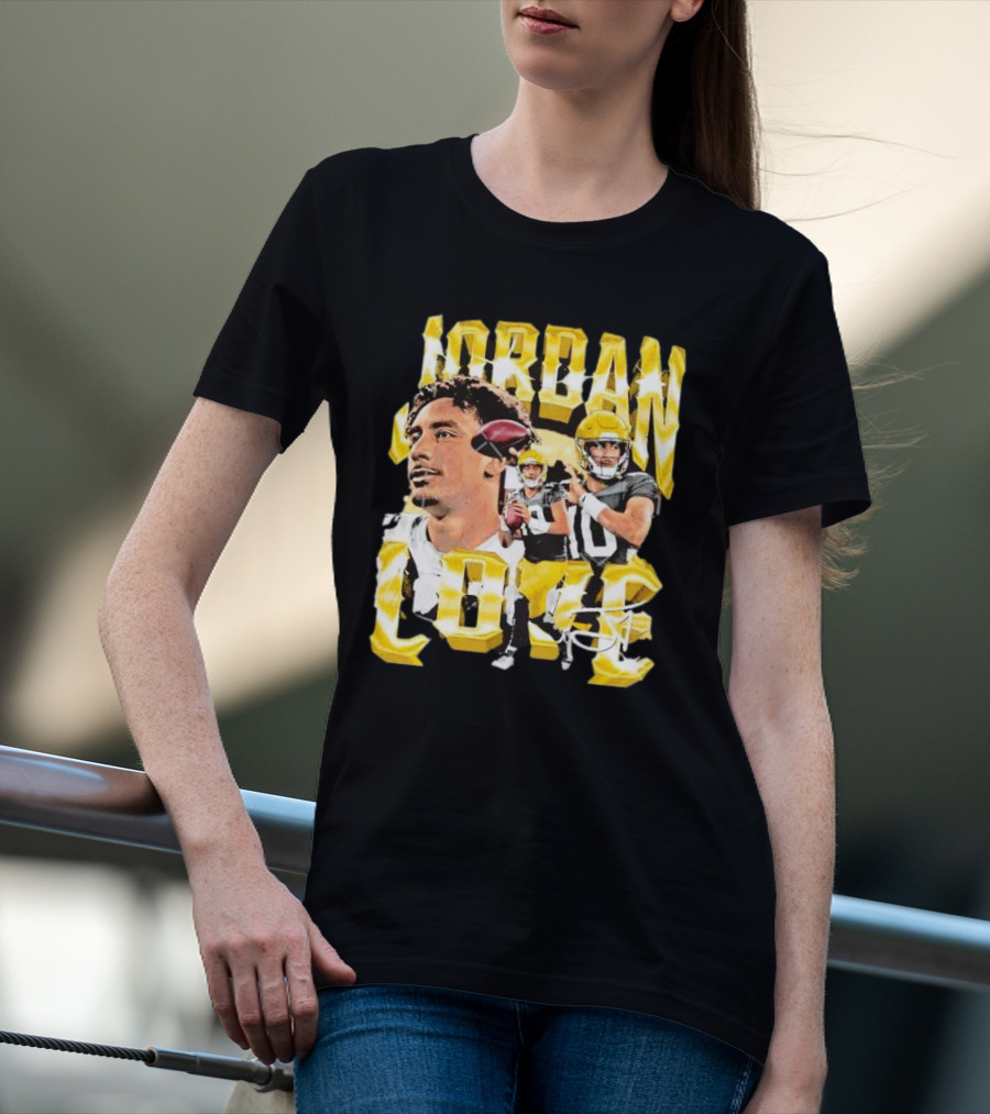 Jordan Love Green Bay Packers Vintage Signature Image T-Shirt