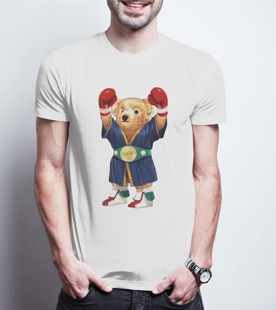 Canelo Bear Champion Boxing No Life Boxing Gloves Robe T-Shirt