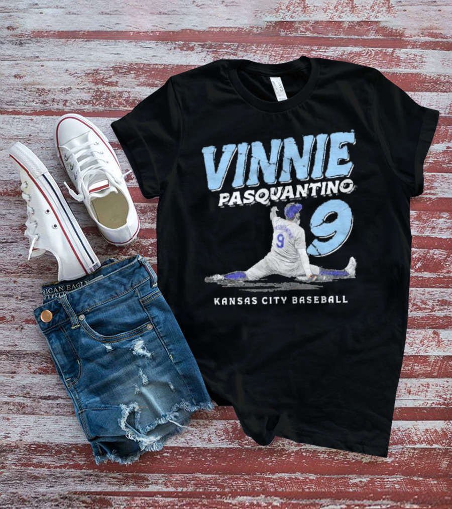 VINNIE PASQUANTINO 9 KANSAS CITY BASEBALL T-Shirt