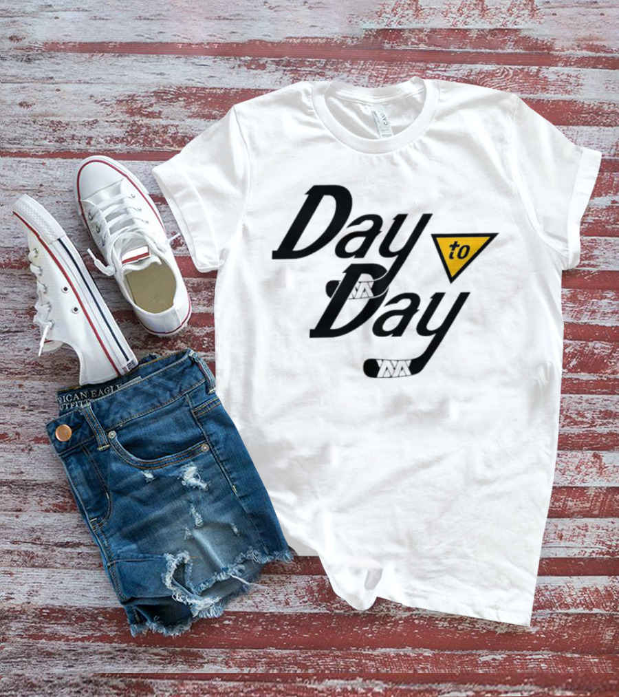 Day To Day Pittsburgh Penguins Hockey Stick Triangle T-Shirt