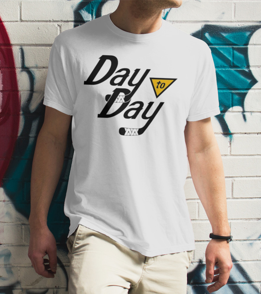 Day To Day Pittsburgh Penguins Hockey Stick Triangle T-Shirt
