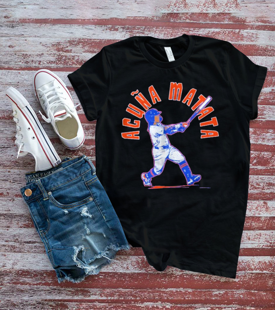 Acuna Matata Baseball Swing New York Mets T-Shirt