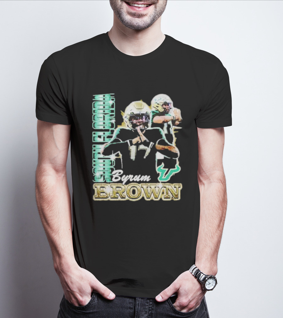 Byrum Brown South Florida Bulls Football T-Shirt