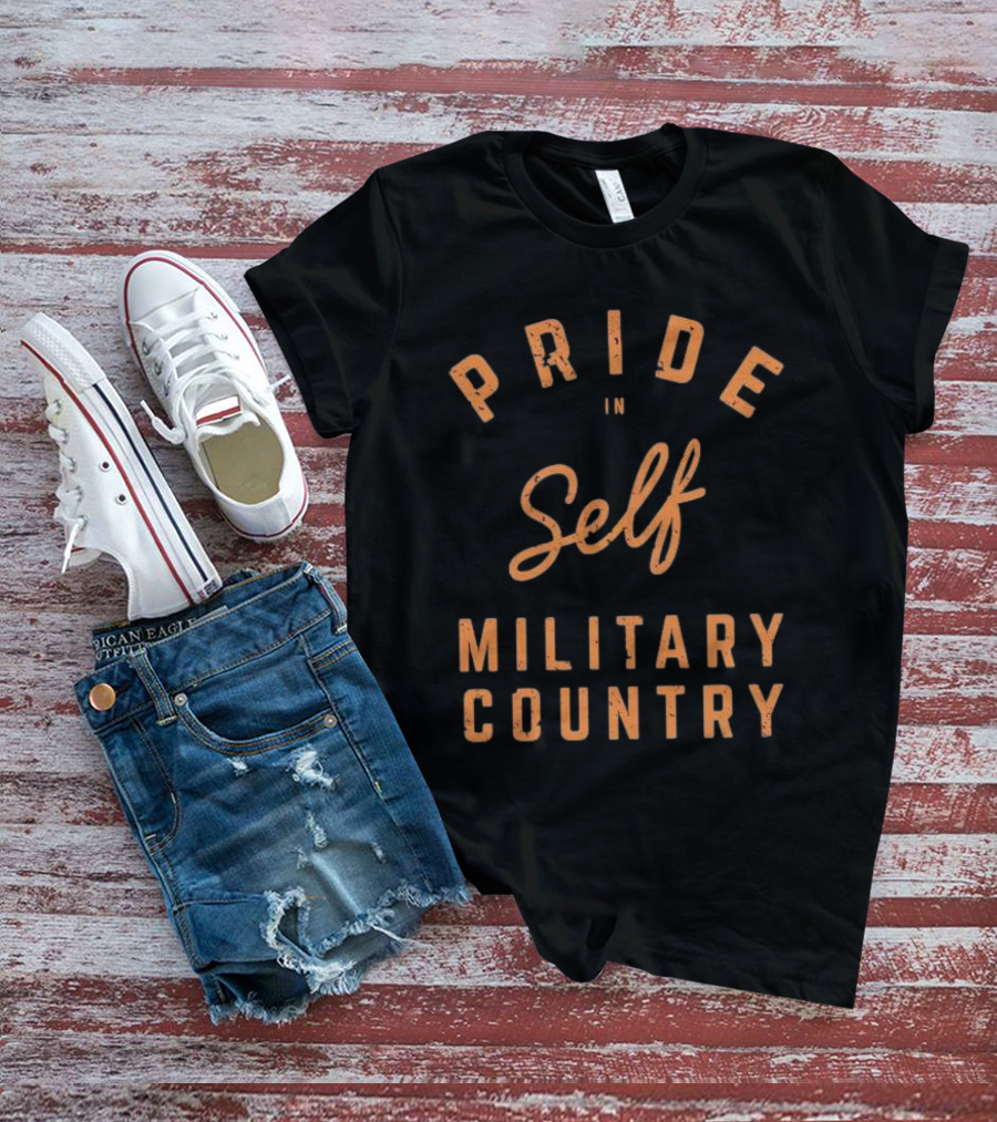 Pride In Self Celebrating Military Country Spirit T-Shirt