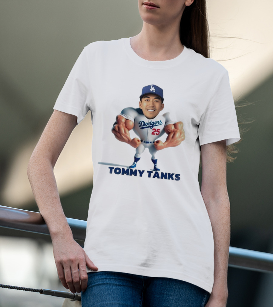 Tommy Tanks Los Angeles Dodgers 25 Character T-Shirt