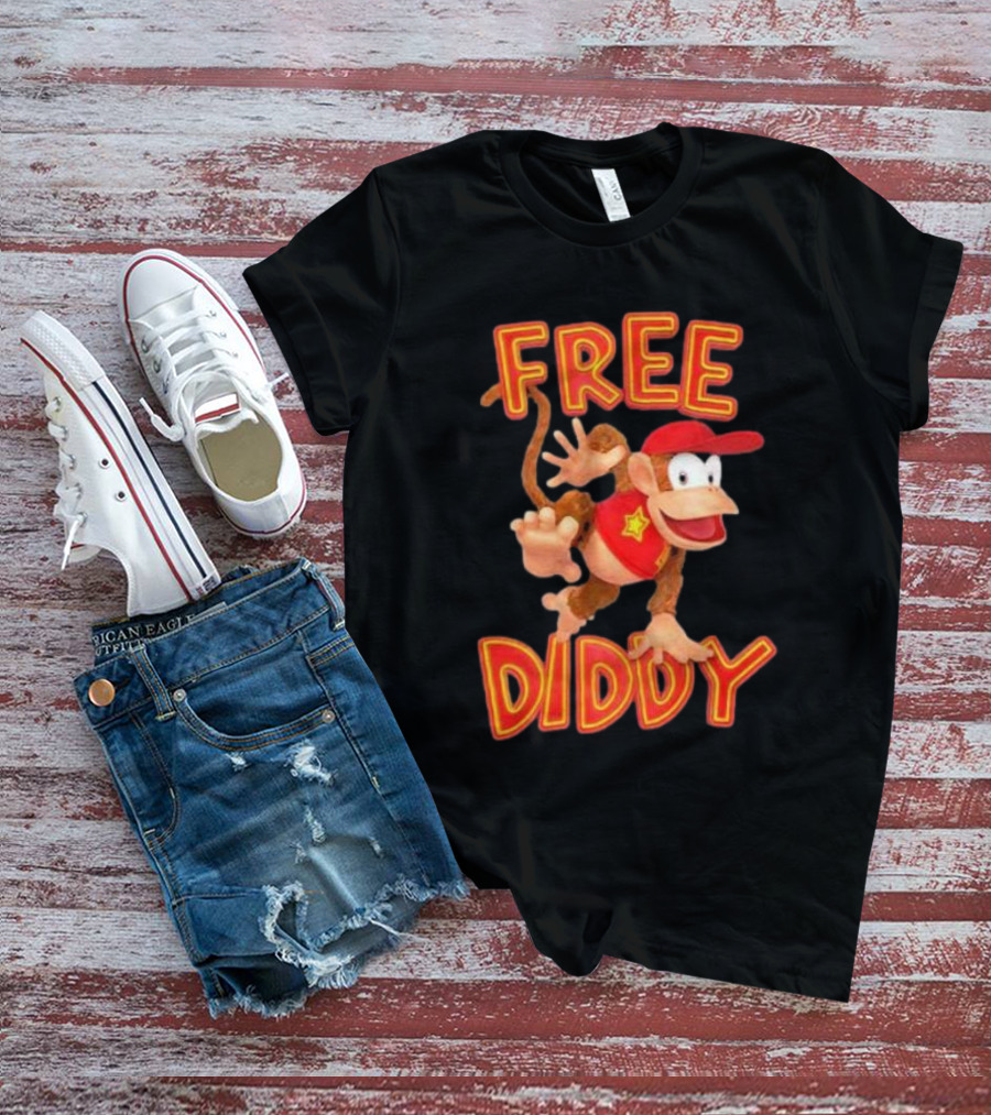 Free Diddy Kong Nintendo Character T-Shirt