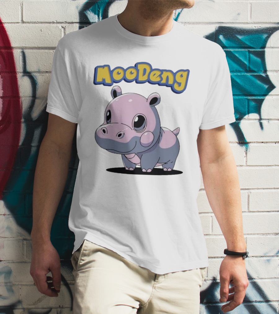 MooDeng Hippo Cartoon Cute Character T-Shirt