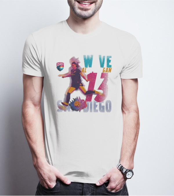 San Diego Wave FC Alex Morgan 13 Action T-Shirt