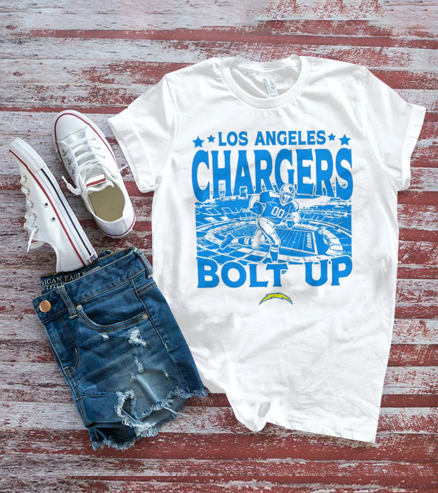 Los Angeles Chargers Bolt Up Gameday Football Stadium T-Shirt