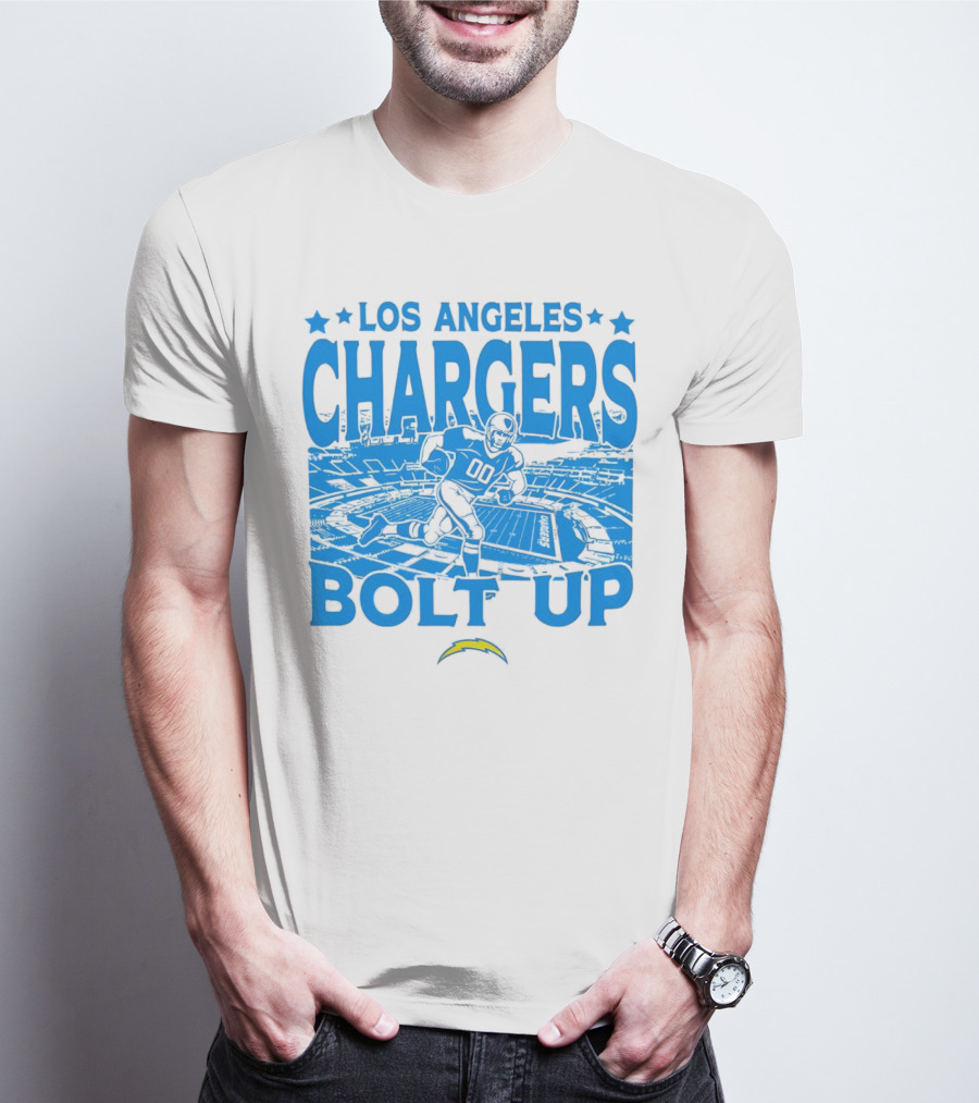 Los Angeles Chargers Bolt Up Gameday Football Stadium T-Shirt