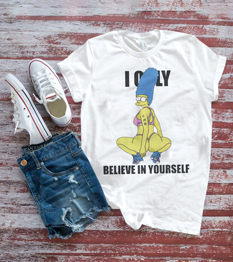 Marge Simpson I Only Believe In Yourself Athletic T-Shirt