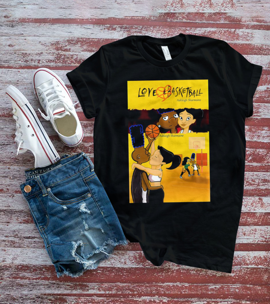 Love And Basketball Ashleigh Sharmaine Animated Romance Sports T-Shirt