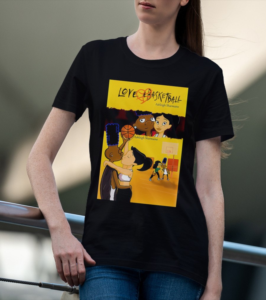 Love And Basketball Ashleigh Sharmaine Animated Romance Sports T-Shirt