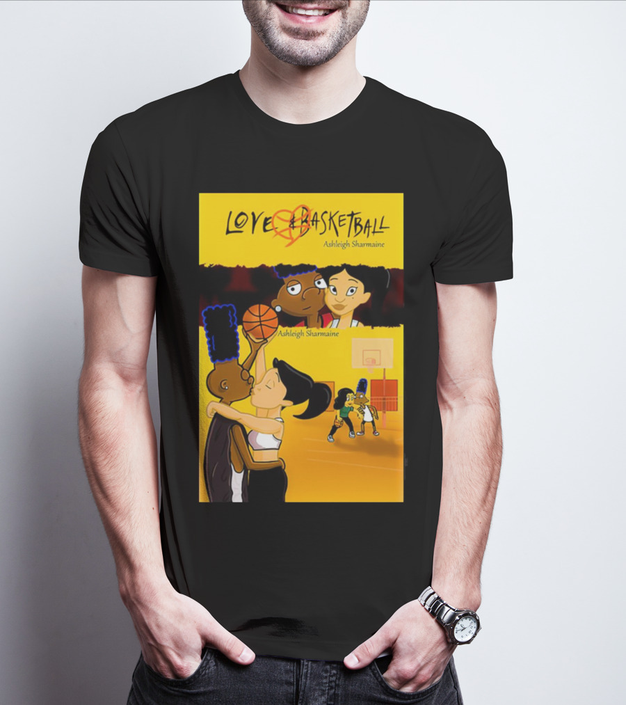 Love And Basketball Ashleigh Sharmaine Animated Romance Sports T-Shirt