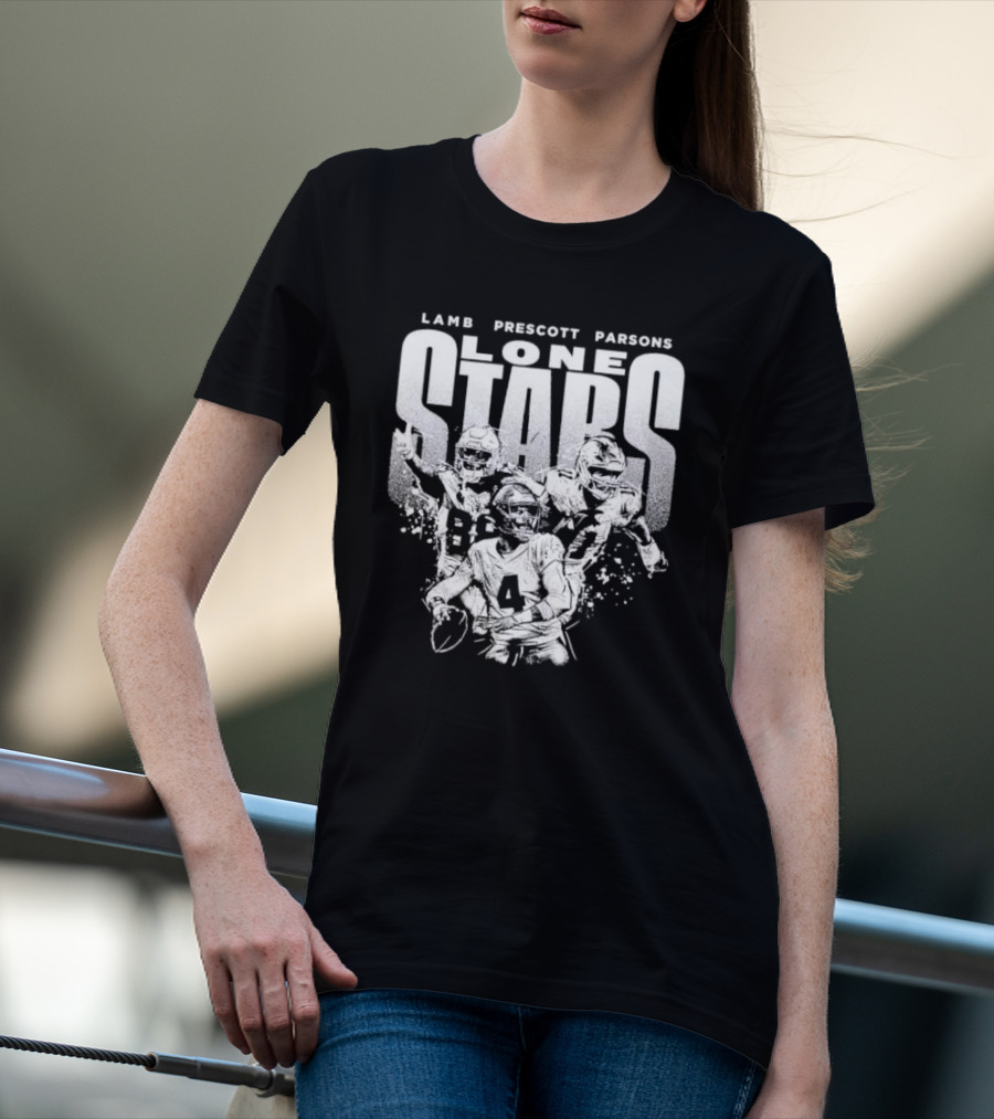 Lamb Prescott Parsons Lone Stars Dallas Cowboys T-Shirt
