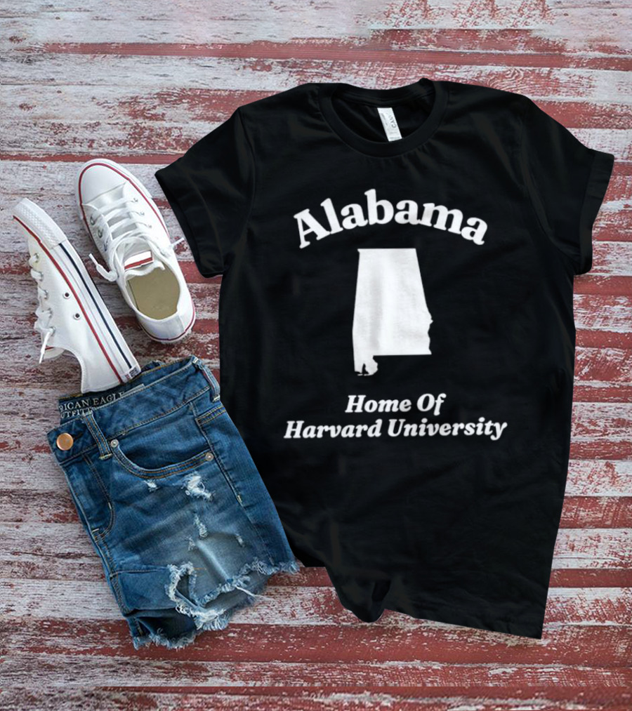 Alabama Home Of Harvard University Map T-Shirt