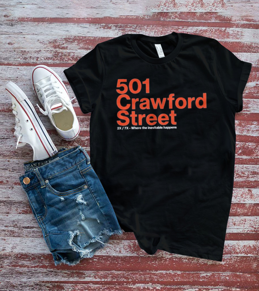 501 Crawford Street 2X 7X Where The Inevitable Happens T-Shirt