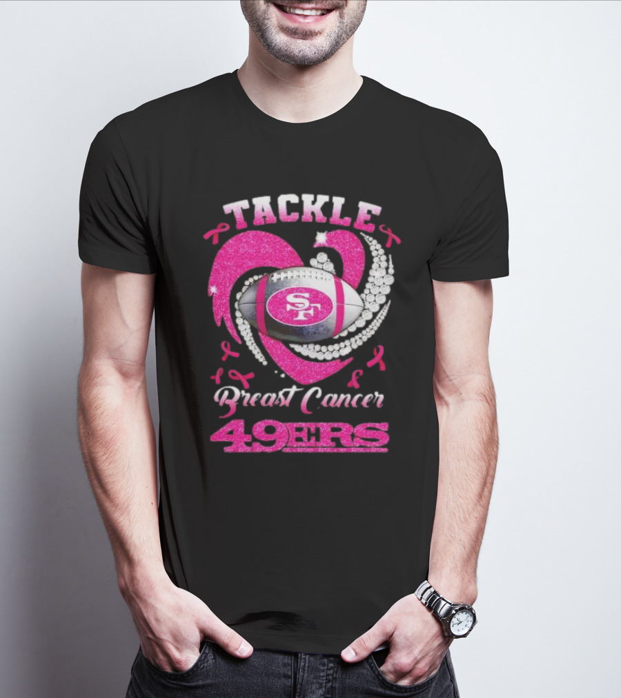 Tackle Breast Cancer San Francisco 49ers Football Pink Awareness 49ers T-Shirt