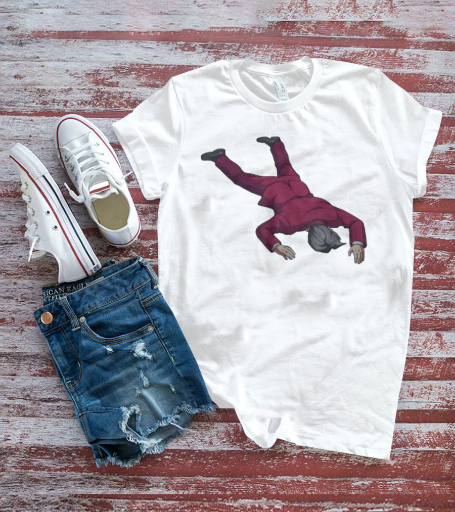 Ace Attorney Investigations Collection Miles Edgeworth Faceplant Pose T-Shirt
