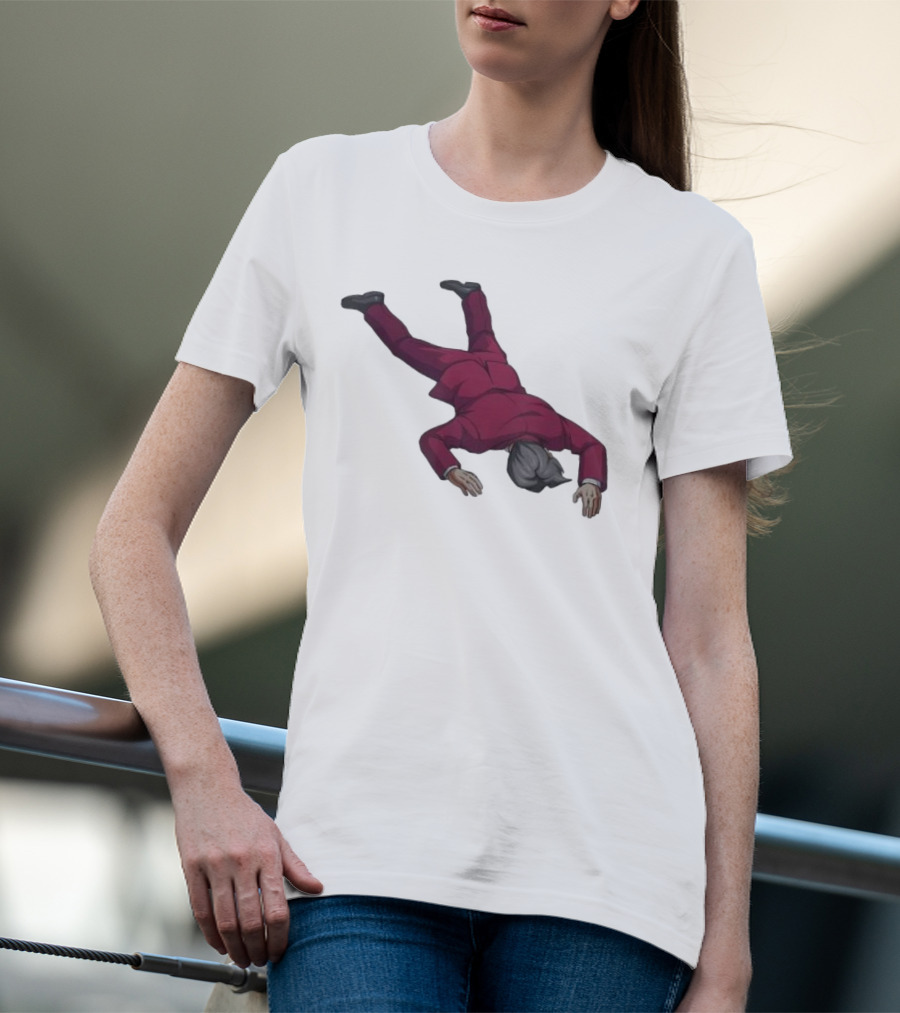 Ace Attorney Investigations Collection Miles Edgeworth Faceplant Pose T-Shirt