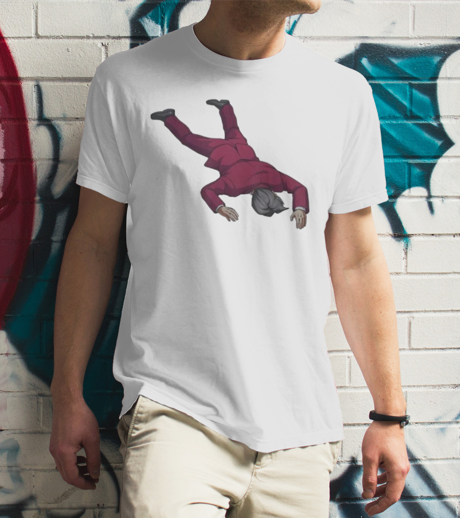 Ace Attorney Investigations Collection Miles Edgeworth Faceplant Pose T-Shirt