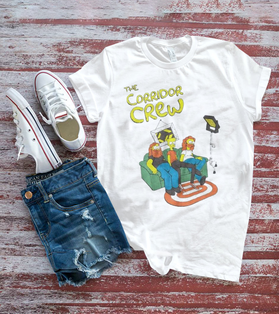 The Corridor Crew Couch Animation Characters With Lighting Equipment T-Shirt